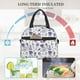 thumbnail image 4 of Balery Lavender Bicycle Bolsa de Almuerzo Impresa, Caja de Almuerzo Reutilizable, Bolsa Térmica Aislada para Almuerzo, Bolsa Antiderrames, 4 of 7