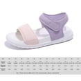 thumbnail image 2 of Sandalias para niños Toes ABIERTA Zapatos planos Sandalias de verano sin deslizamiento SOLO (29) Púrpura, 2 of 6