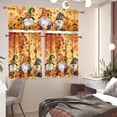 thumbnail image 6 of Gnome Kitchen Curtains Valance and Tier Set of 3 Maple Leaves Kitchen Blackout Curtains Decorative Curtain Toppers and Valances Room Curtains, 6 of 6