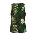 thumbnail image 5 of Easygdp Camouflage Skull Men's Tank Top, Sleeveless Muscle T Shirts, Breathable, Quick-Dry, Loose for Gym, Running, Fitness - X-Large, 5 of 9