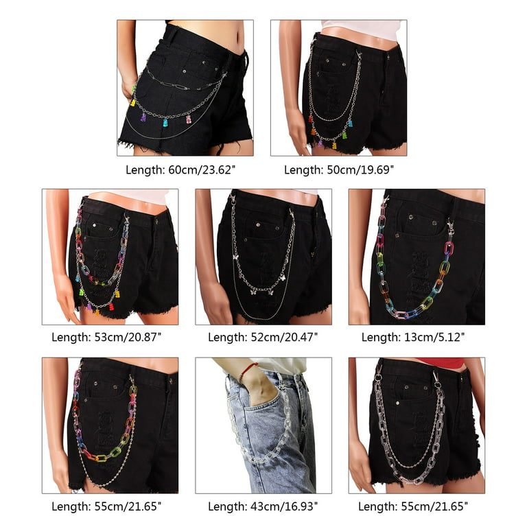 Y2k Beaded Jean Chain -   Jeans chain, Pant chains, Fashion
