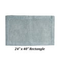 thumbnail image 4 of Better Trends 24" x 40" Premium Bathroom Rugs 100% Cotton Soft Reversible Tufted Bath Mat Water Absorbent Bath Rug Ideal for Bathroom Shower and Tub Use (Blue) Edge Collection, 4 of 6