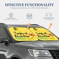 thumbnail image 3 of Kdxio Summer Print 2-Piece Sun Shade Front Windshield - Foldable Car Front Window Sunshades For Most Sedans Suv Truck, 3 of 6