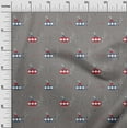 thumbnail image 2 of oneOone Cotton Poplin Twill Medium Gray Fabric Submarine & Fish Ocean Craft Projects Decor Fabric Printed By The Yard 56 Inch Wide, 2 of 4