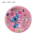 thumbnail image 5 of Decoración de fiesta de cumpleaños de Lilo & Stitch para niñas, vajilla desechable, vasos, platos, mantel, pancarta de cumpleaños, suministros de fiesta de globos, 5 of 5
