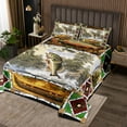 thumbnail image 2 of Erosebridal Big Pike Bass Fish Quilt Sets for Queen Size Bed, Hunting and Fishing Bed Set, Rustic Decor, Microfiber 3-Piece, 2 of 5