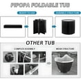 RICHYOUNG Upgraded Foldable Bathtub for Adult, Portable Hot Ice Bath