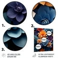 thumbnail image 3 of Designart "Orange Blue modern Still Lifes II" Abstract Still Lifes Metal Art Living Room, 3 of 5