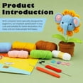 thumbnail image 3 of Crochet Kit for Beginners DIY Animal Crochet Kit Knitting Kit Complete Starter Kit for Adults with Detailed Tutorials, 3 of 7