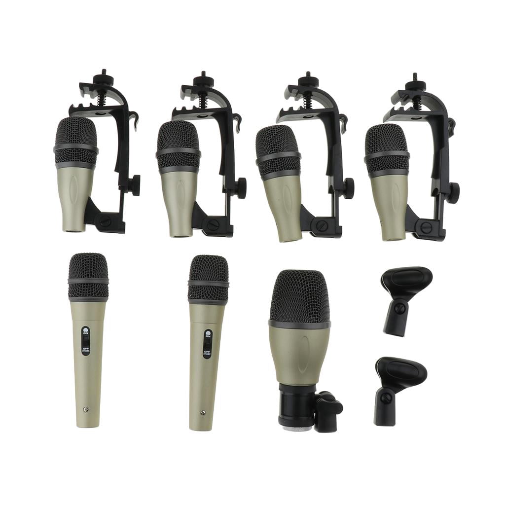 LeeQinersw Practical Balanced XLR Plug Microphone MIC with Mount Clip Storage Case for