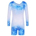 thumbnail image 2 of BAOHULU Sparkle Diamond Gymnastics Leotards for Girls Long Sleeve Blue Dancewear, 2 of 6
