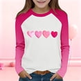 thumbnail image 2 of Posijego Valentines Day Shirts for Kids Girls Long Sleeve Tee Cute Graphic T-Shirts Spring Basic Tee Undershirts Tops, 2 of 9