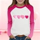 thumbnail image 1 of Blusas y camisas de manga larga y cuello redondo para niños y niñas, blusa informal de moda con bloques de color, manga larga y cuello redondo, estampado, para niñas de 2 a 15 años., 1 of 9