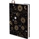 thumbnail image 1 of Funda reutilizable para libros de tamaño A5, tapa dura, 31,7 x 22,8 cm, con diseño de sol, luna y estrellas., 1 of 9