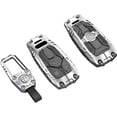 thumbnail image 1 of Zinc Alloy Key Fob Cover,Keychain,Full Protection Car Key Case for Audi A4 A5 A6 A7 Q5 R8 S4 S5 S6 S8 SQ5 SQ7 TT RS4 Smart Remote Keyless Keyshell Accessories, 1 of 5