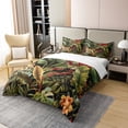 thumbnail image 2 of Erosebridal 100% Natural Cotton Palm Leaf Bedding Set Full Size Banana Leaf Duvet Cover Tropical Plant Comforter Cover Spring Green Hawaiian Bed Set With 2 Pillowcases,Soft Warm Bedroom Decor, 2 of 6