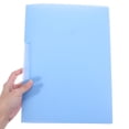 thumbnail image 5 of KAKOWELY 5pcs A4 Rotating Side Open Buckle File Folder Clipboard Heavy Duty Document Organizer with Snap Button Plastic Blue Project Folders Clear Pockets for School Home Office Travel, 5 of 5