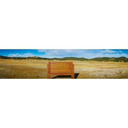 Signboard at Wind Cave National Park Black Hills National Forest South Dakota USA Canvas Art - Panoramic Images (20 x