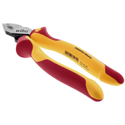 Wiha Tools Insul. Industrial Serrated Edge Cable Cutters 8 OAL. Industrial brushed finish. Two component ergo cushion grips.