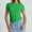 Green, variant on TODOZO Womens Basic T Shirts Summer Tops 2025 Crop Short Sleeve Slim Fit Tee Cute Gym Workout Clothes Cami Tee Stretchy Ribbed Basic Tee Y2K Tops for Women Womens Tank Tops Summer A L