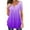 Purple, variant on Patlollav Womens Tshirts Under $10, Womens Summer Casual Tops V Neck Gradient Short Sleeve T Shirt Pleated Tunic Tops