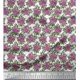 thumbnail image 1 of Soimoi Poly Georgette Fabric Leaves & Floral Block Decor Fabric Printed Yard 42 Inch Wide, 1 of 3