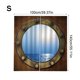 thumbnail image 5 of Inteprter Cortina de 2 uds con patrón de paisaje, decoraciones impermeables para ventanas, cortina para colgar en la pared, lavable a máquina para sala Sombras de ventana S Inteprter HA010888-01, 5 of 6