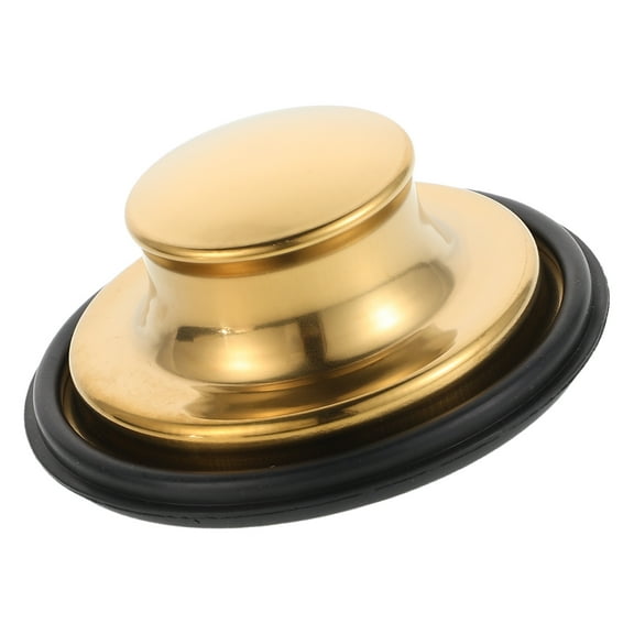 HEMOTON Raindrops Universal Drain Stopper 1 Set Tub Stopper Silicone Sink Plug for Kitchen Bathroom Accessories Laundry Golden