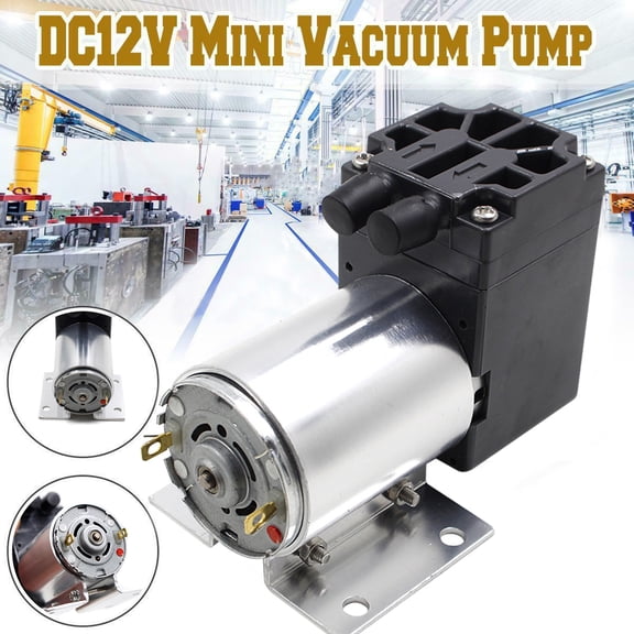 DC12V Mini Vacuum Pump Negative Pressure Suction Pump 5L/min 65kpa With Holder