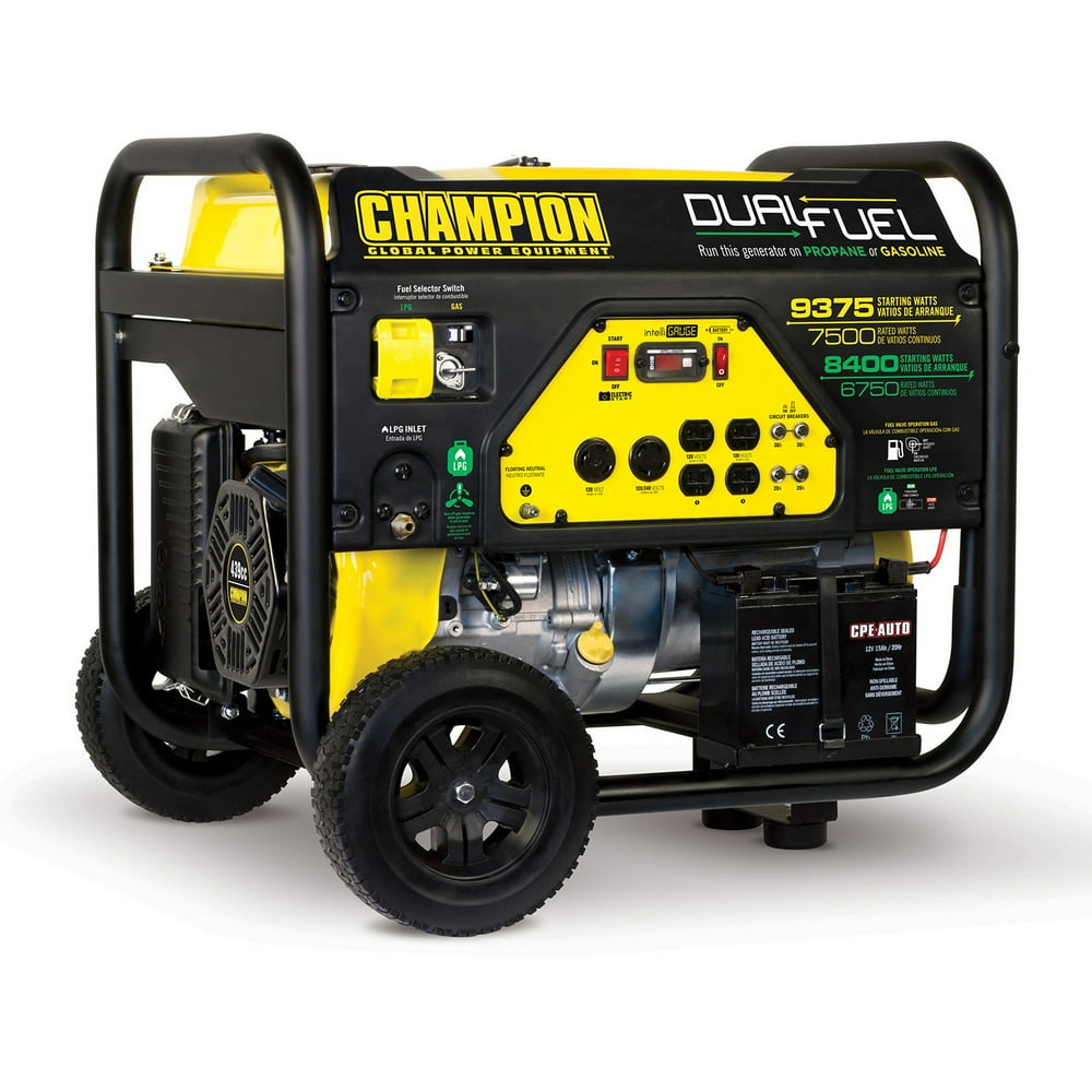 Champion Power Equipment 9375/7500Watt Dual Fuel Portable Generator