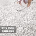 thumbnail image 4 of Set de alfombras de baño Yimobra Luxury Shaggy, extra gruesas, color blanco, 4 of 9