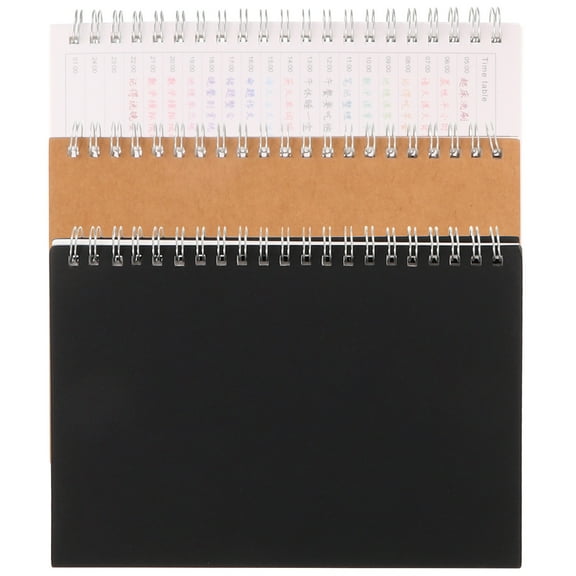 HAMPPLIES Financial Record Book Finance Notebook Assorted Color 3Pcs 7.47X5.11In