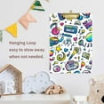 thumbnail image 4 of FORMRS Acrylic Clipboard with Low Profile Clip Standard A4 Letter Size, 12.5" x 9", Blue Doodle Pattern, 4 of 8