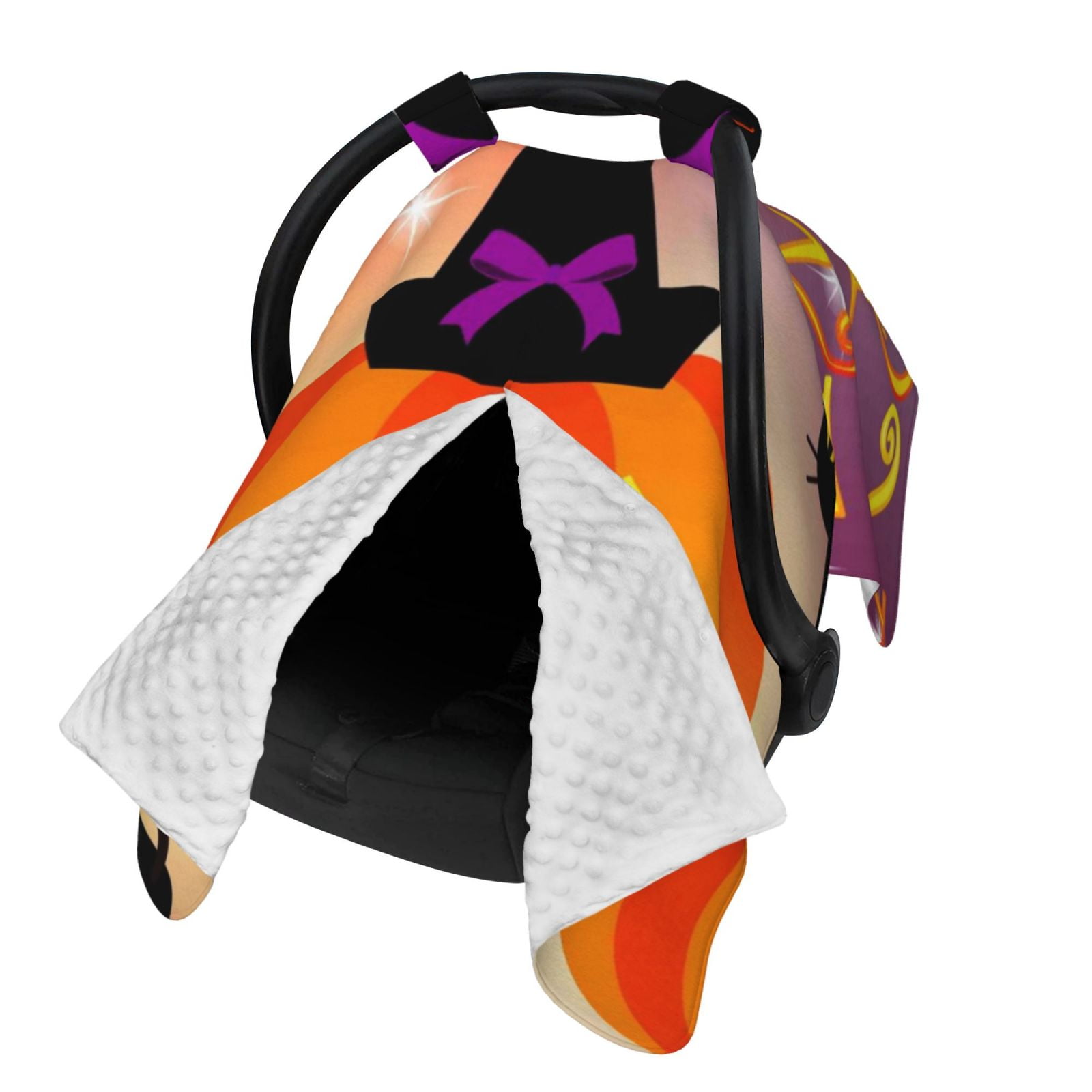 Naloa Halloween Baby Car Seat Cover, Breathable Baby Carrier Cover, Multiuse Baby Carrier Cover & Nursing Breastfeeding Cover