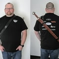 thumbnail image 6 of SZCO 38.5" Great Sword with 29.75" Carbon Steel Blade, Leather Scabbard and Shoulder Strap, 6 of 6