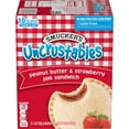 Smucker's Uncrustables Peanut Butter & Strawberry Jam Sandwich, 20 oz, 10 Count (Frozen