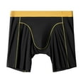 thumbnail image 2 of XL-5X Mens Silk Underwear Big and Tall Boxer Briefs Plus Size Lightweight Mid Waisted Stretchy Solid Color Breathable Basic Boxers, 2 of 3