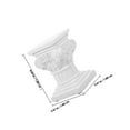 thumbnail image 2 of OULII Mini Roman Pillar Roman Column Pillar Stand White Gypsum Garden Decor 1Pcs, 2 of 8