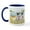 White/Navy Inside, variant on CafePress - Rowboat / Two Fawn Pugs Mug - 11 oz Ceramic Mug - Novelty Coffee Tea Cup