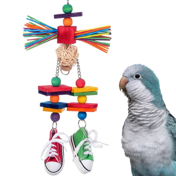 Super Bird Creations SB1222 Scarecrow Bird Toy - Satisfies Chewing Foraging and Preening Instincts - Ringnecks, Medium Conures, Parrots - Encourages Curiosity in Birds - Ideal for Medium Bird Size