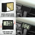 thumbnail image 6 of Betus Mini Car Dashboard Digital Clock - Vehicle Adhesive Clock - Mini Automotive Stick On Watch (Black, Pack of 2), 6 of 6