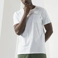 thumbnail image 4 of Sngxgn Men Mens T Shirts Short Sleeve Slim Fit Stretch Workout Ribbed Knit Tee Shirts(White,L), 4 of 6