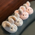 thumbnail image 5 of XXWXYD Girls Toddler Bunny Flufy Lining Slippers Non-Slip Soft Sole Back Strap Winter Slides 𝖢ozy Cotton House Shoes for Baby Little Kid, 5 of 5