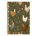 thumbnail image 7 of Wirebound Notebook Hardcover Spiral Notebooks Chickens with Wildflowers and Grasses, 60 Pages, 80 GSM, 5.7 x 8.3in, 7 of 7