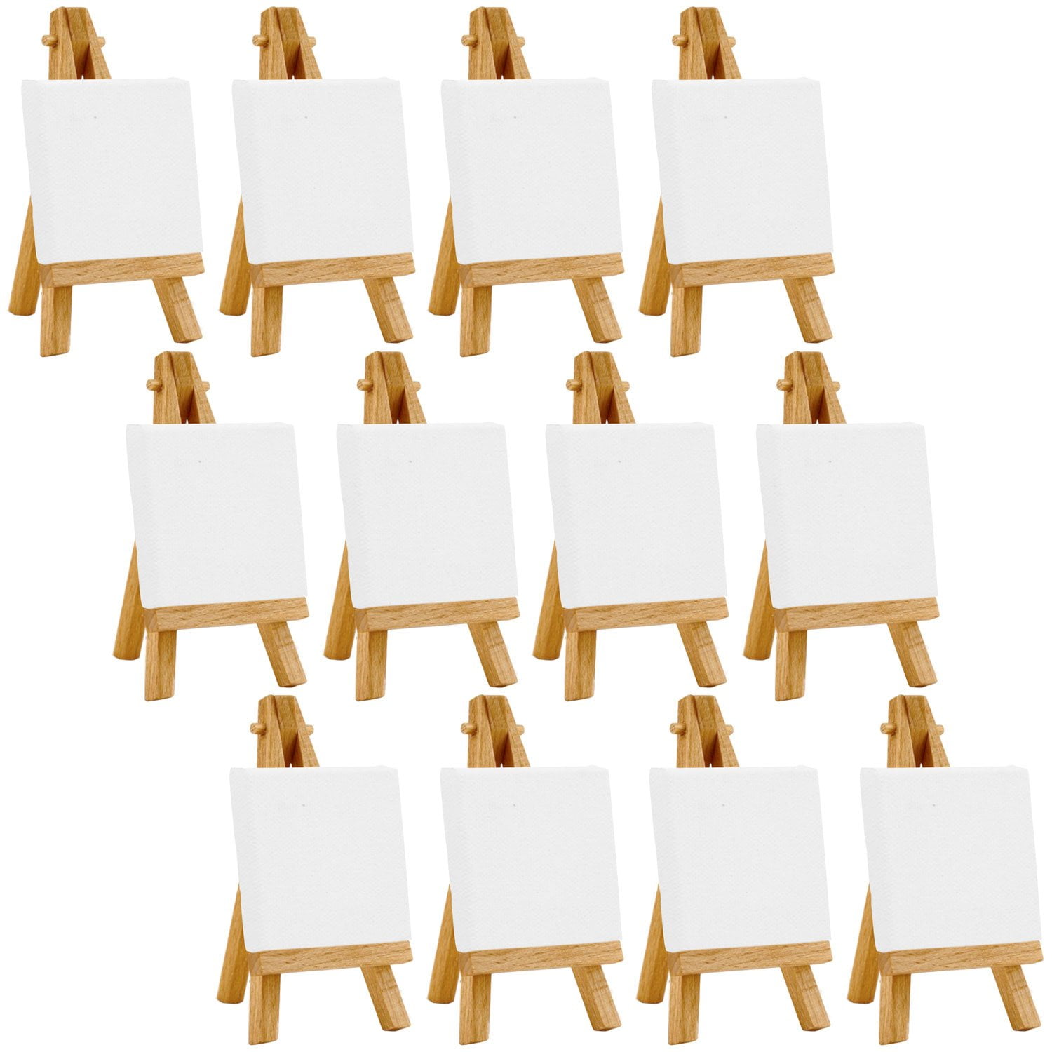Artists 2"x2" Mini Canvas & Easel Set Painting Craft Drawing Set