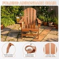 thumbnail image 3 of FUNBERRY Folding Adirondack Chairs Set of 4, HDPE Stable Gun-Leg Design Fire Pit Chairs with Cupholder All Weather for Outside, 3 of 8