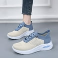 thumbnail image 7 of Mostsola Knitted Sneakers for Women Lace up Platform Running Shoes Comfortable Casual Flats, 7 of 7
