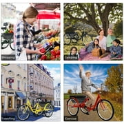 TUOKE Versatile 26-Inch 3-Wheel Adult Tricycle with 7-Speed Transmission and storage Basket for Ultimate Convenience and Utility (RED)