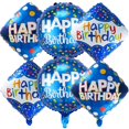 thumbnail image 1 of Set de Globos Cemkhly 6 Piezas Azul Feliz Cumpleaños 46 cm, 1 of 7