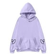 thumbnail image 3 of Sweat à Capuche Réversible Imprimé pour Femmes avec Poches Manches Longues Décontracté 100 pour Cent Polyester Vêtements d'Automne pour Adolescentes Petit Sweat à Capuche pour Femmes avec Fermeture Éclair, 3 of 3